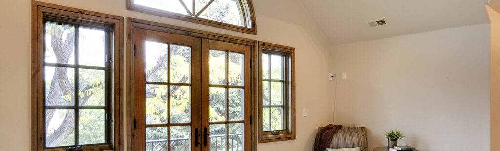 View Of French Doors