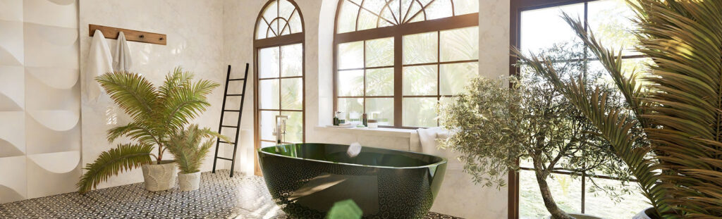 View Of Geometric Window