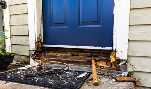 Door With Mold underneath