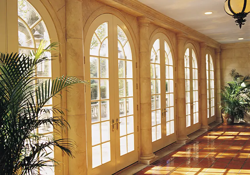 View Of French Doors