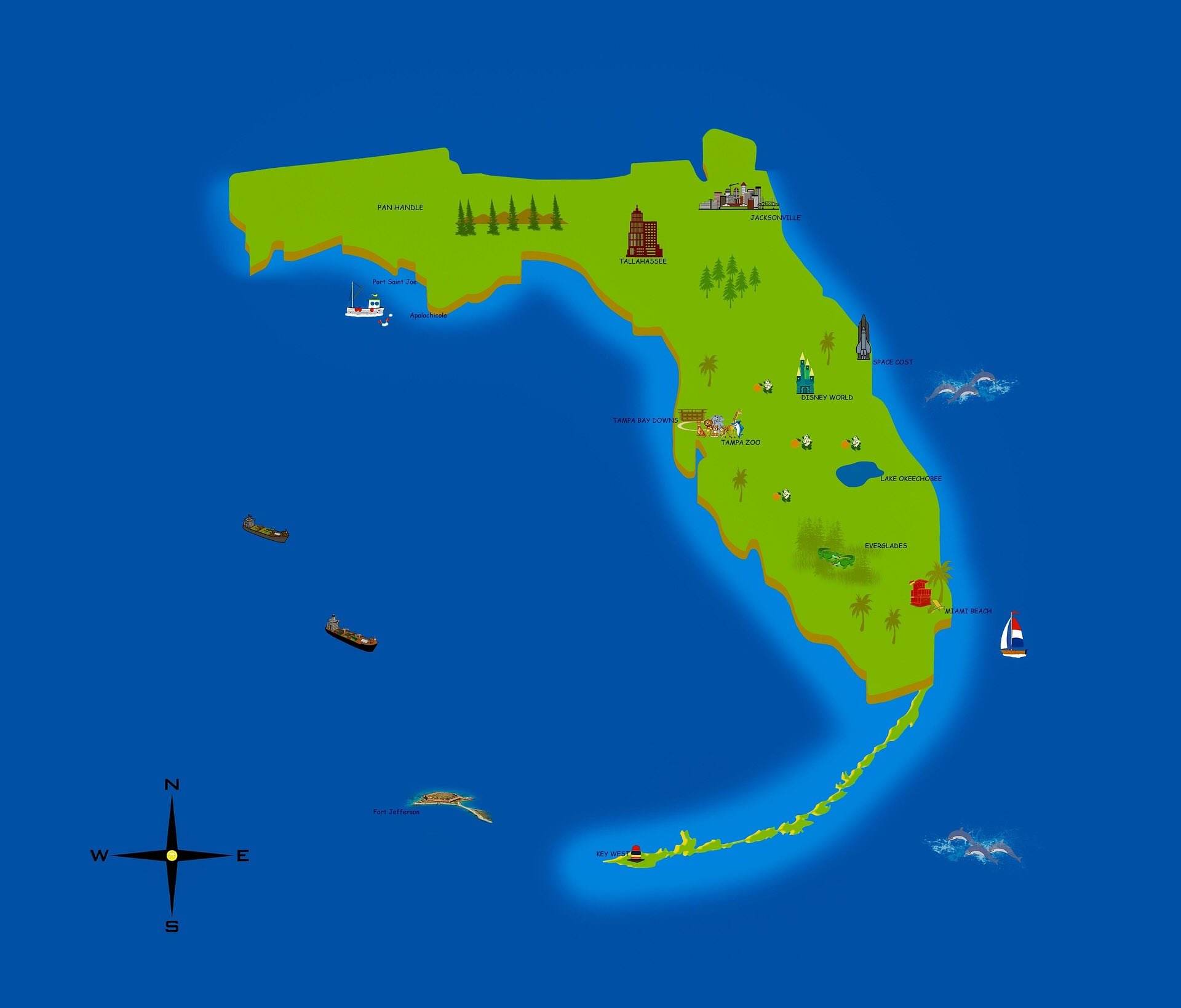 Map of Florida - FAS Exteriors