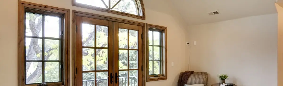 View Of French Doors
